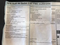 2016 Audi A4 2.0T Premium full